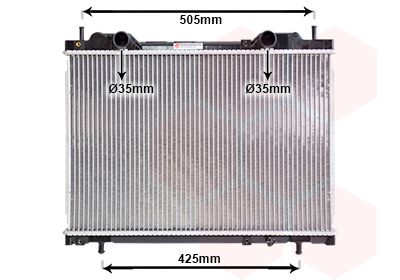 VAN WEZEL Radiators, Motora dzesēšanas sistēma 17002167